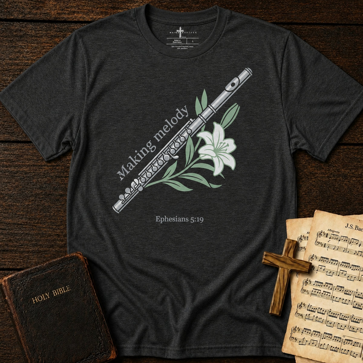 Making Melody Flute Dark Grey Heather MasterPiece Shirts