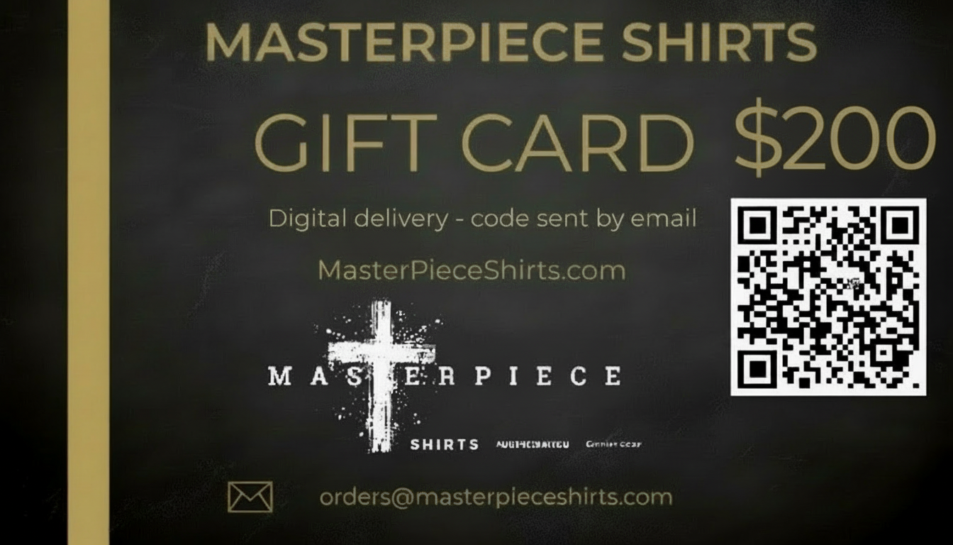 MasterPiece Shirts Gift Card