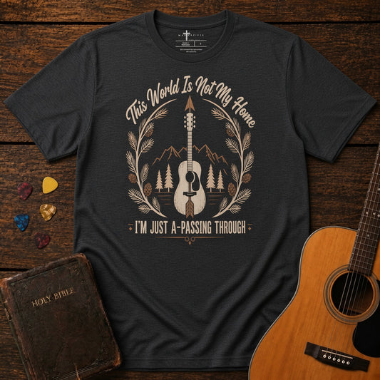 This World is not My Home Guitar Dark Grey Heather MasterPiece Shirts