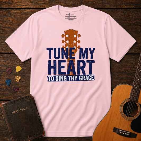 Tune my Heart Guitar Soft Pink MasterPiece Shirts