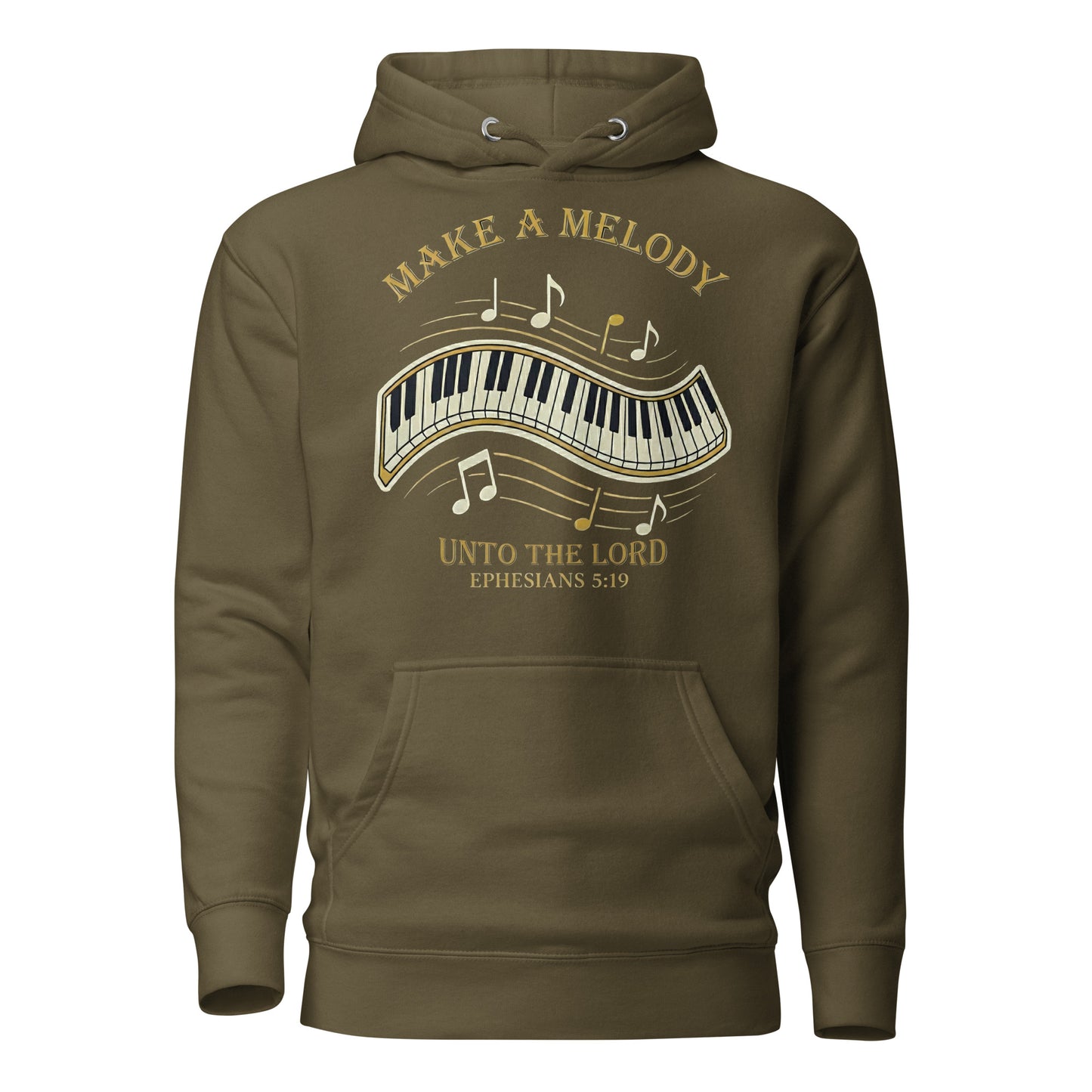 Make a Melody unto the Lord Christian Premium Hoodie Ephesians 5:19