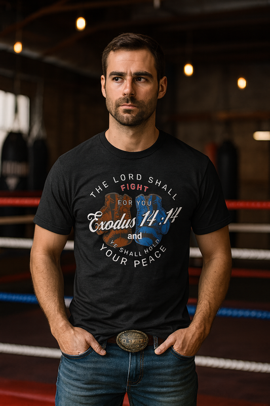 The Lord Shall Fight For You Christian T-Shirt Exodus 14:14