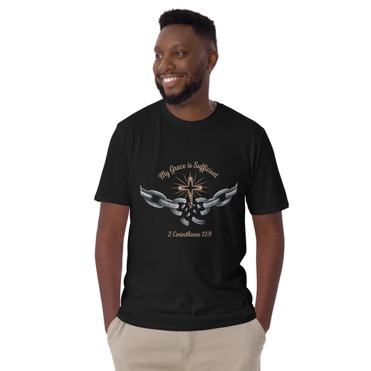 My Grace is Sufficient Chain Breaker Christian Bible Verse T-Shirt