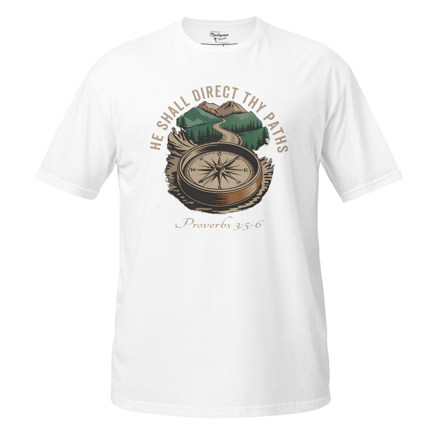 He Shall Direct Thy Paths Christian Bible Verse T-Shirt
