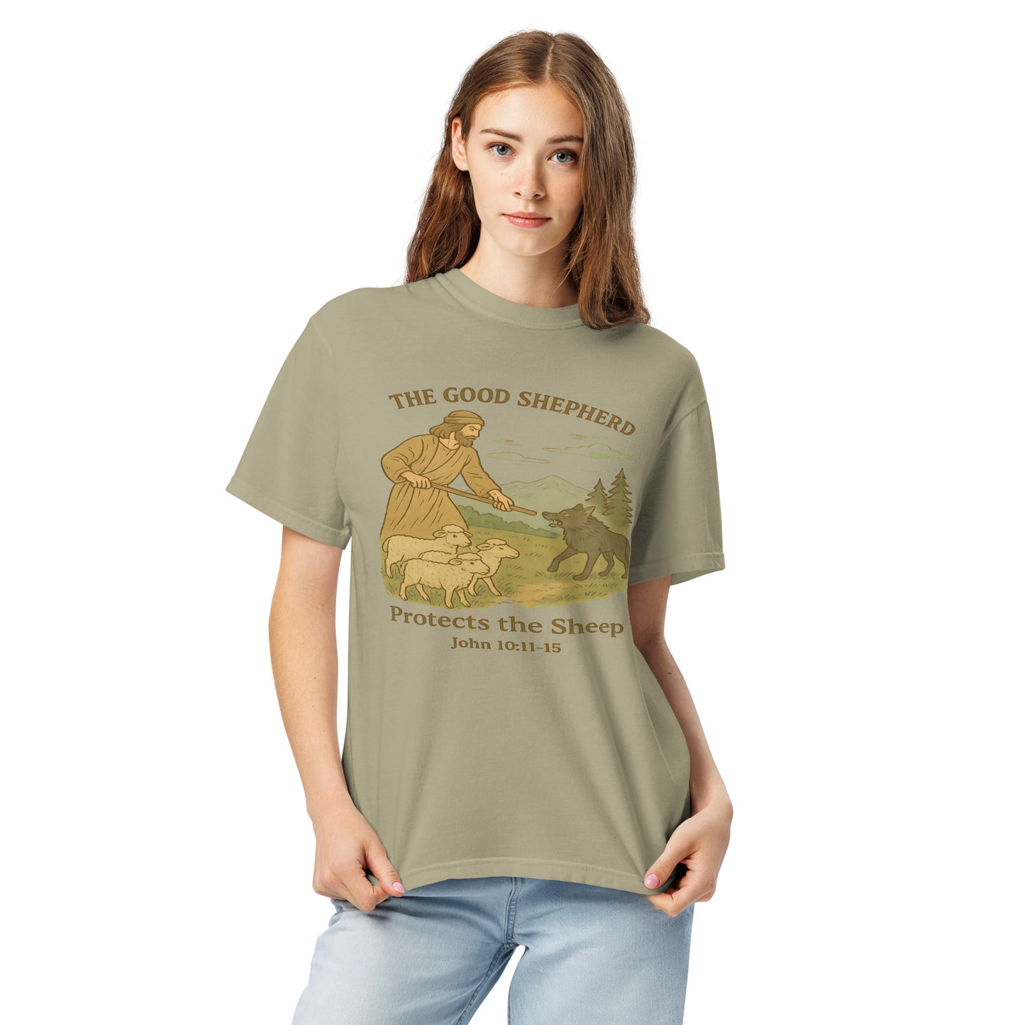 The Good Shepard Christian Bible Verse T-Shirt