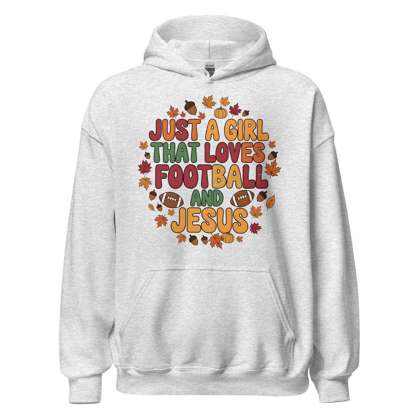 Just a Girl that Loves Football and Jesus Christian hoodie