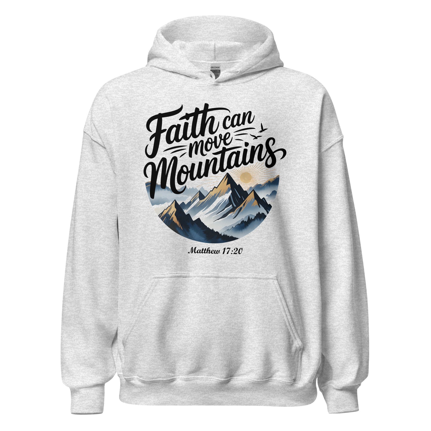 Faith can move mountains Christian hoodie