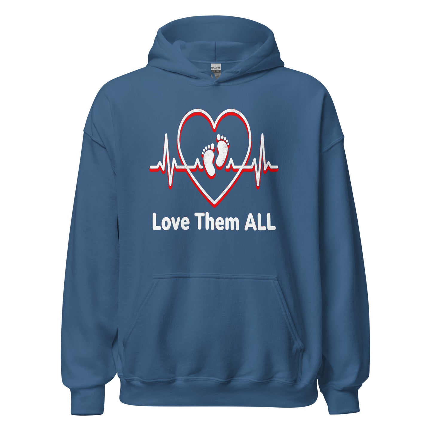 Love Them ALL Pro-Life Christian Hoodie Psalm 139:13