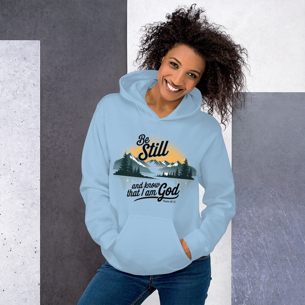 Be Still Hoodie Christian Bible Verse Hoodie