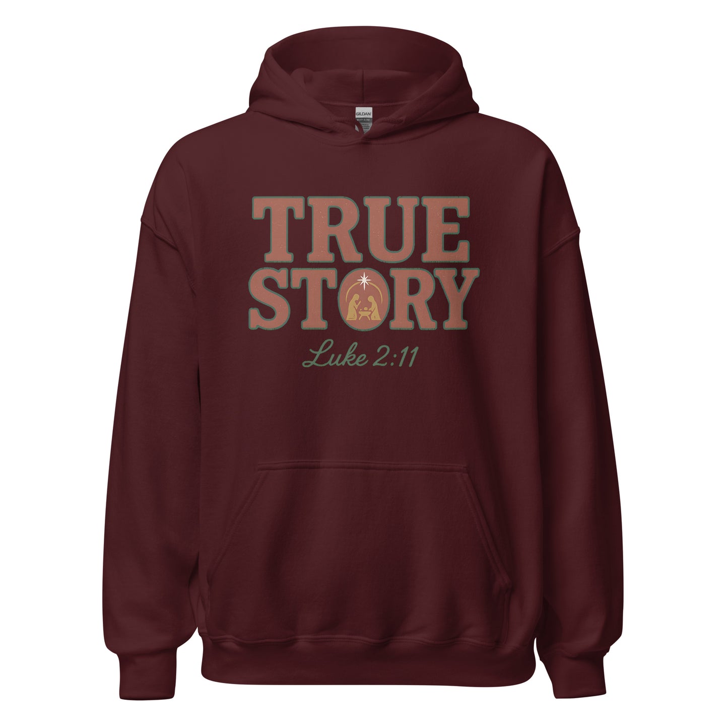 True Story Christian Christmas Hoodie Luke 2