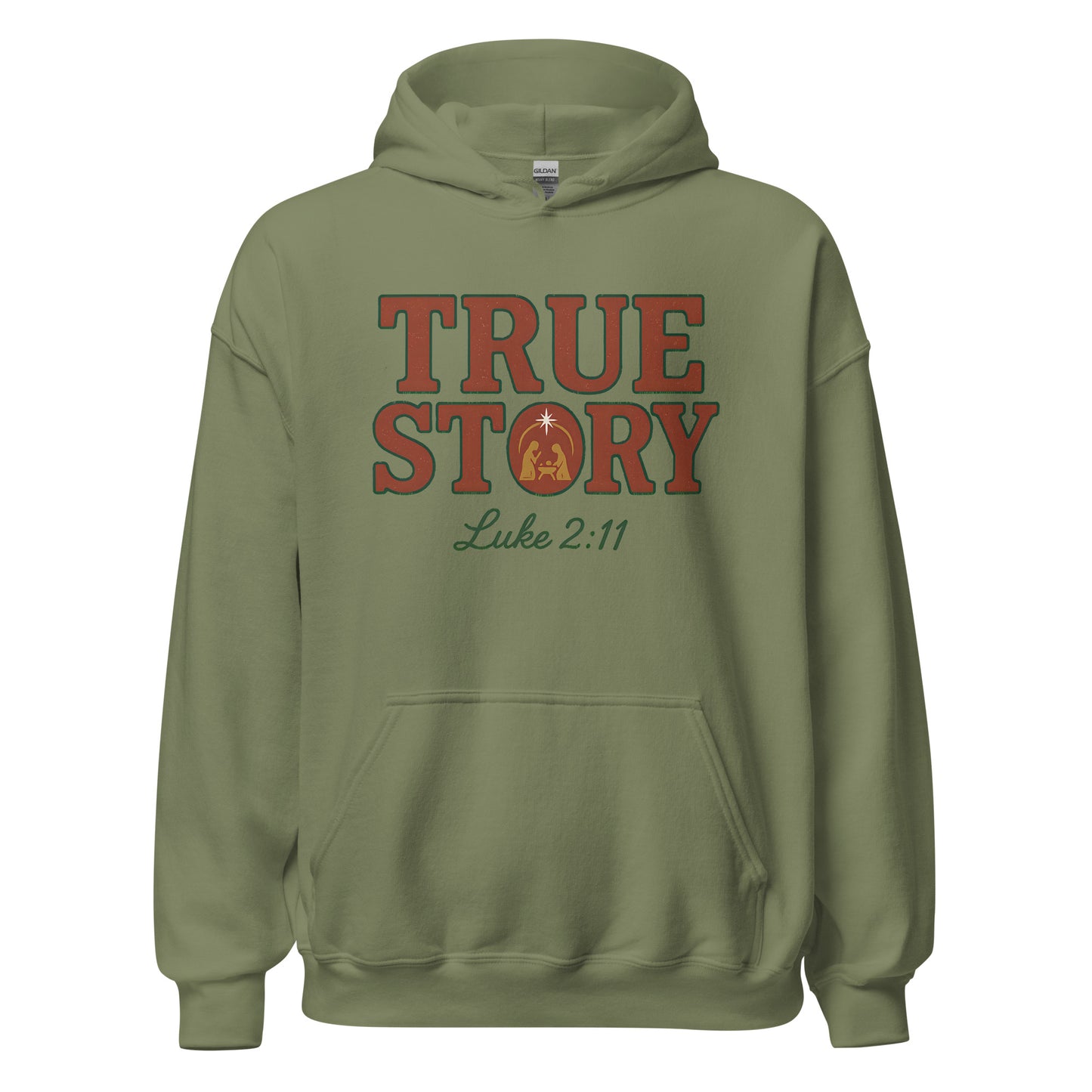 True Story Christian Christmas Hoodie Luke 2