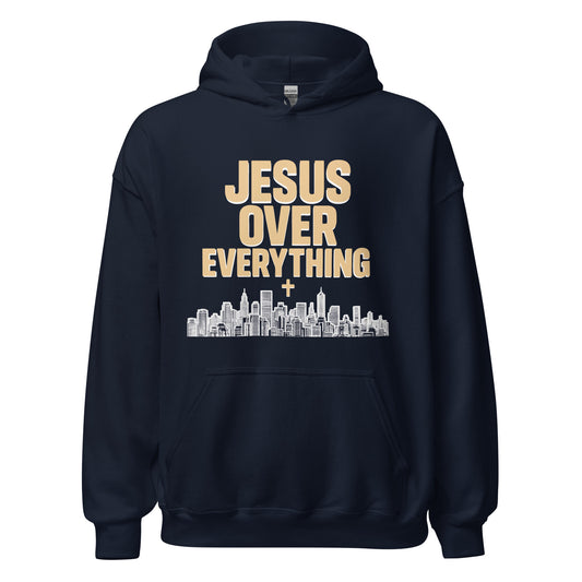 Jesus over Everything Christian hoodie