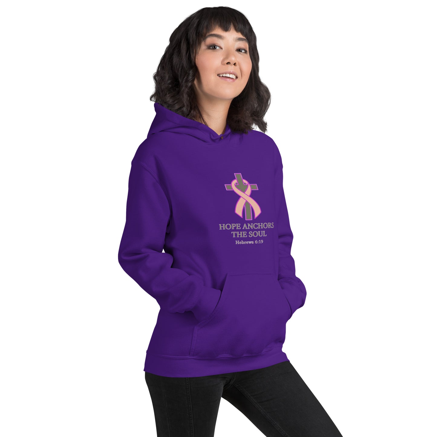 Hope Anchors the Soul Cancer Awareness Hoodie