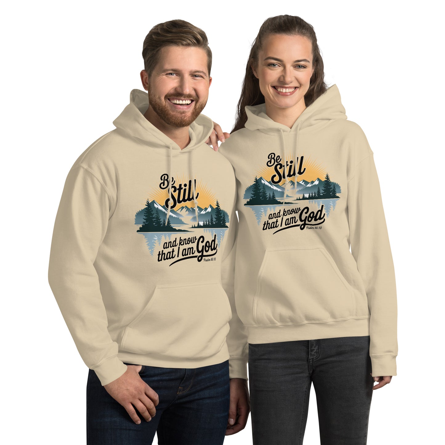 Be Still Hoodie Christian Bible Verse Hoodie