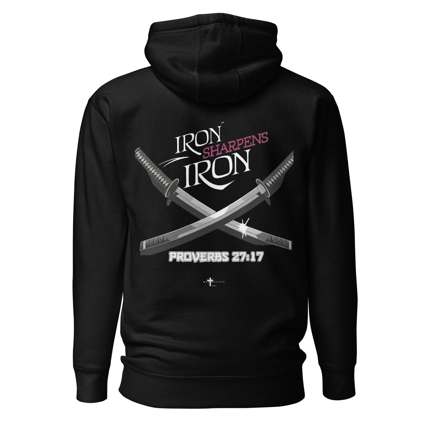 Iron Sharpens Iron Premium Hoodie Christian Bible Verse Premium Hoodie