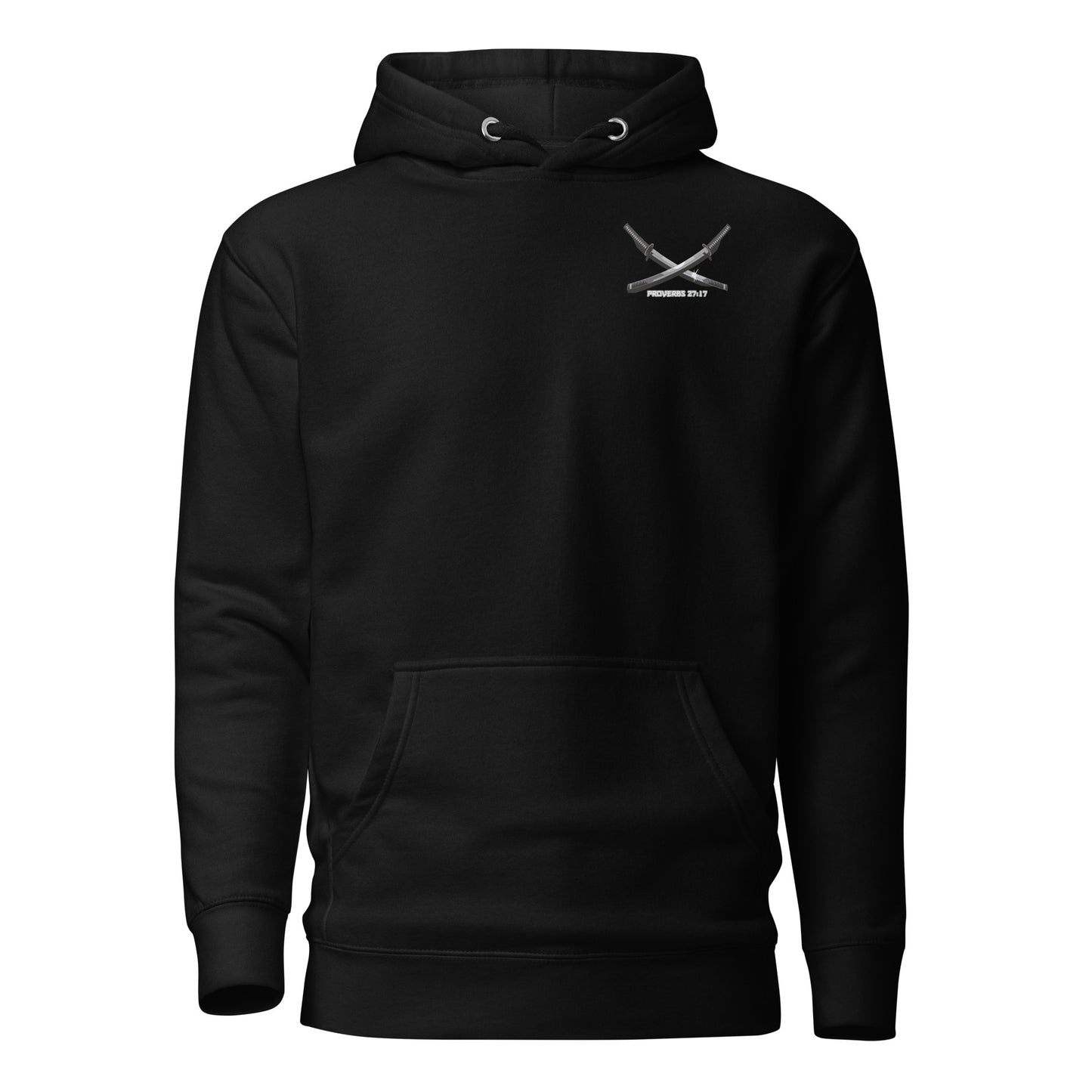 Iron Sharpens Iron Premium Hoodie Christian Bible Verse Premium Hoodie