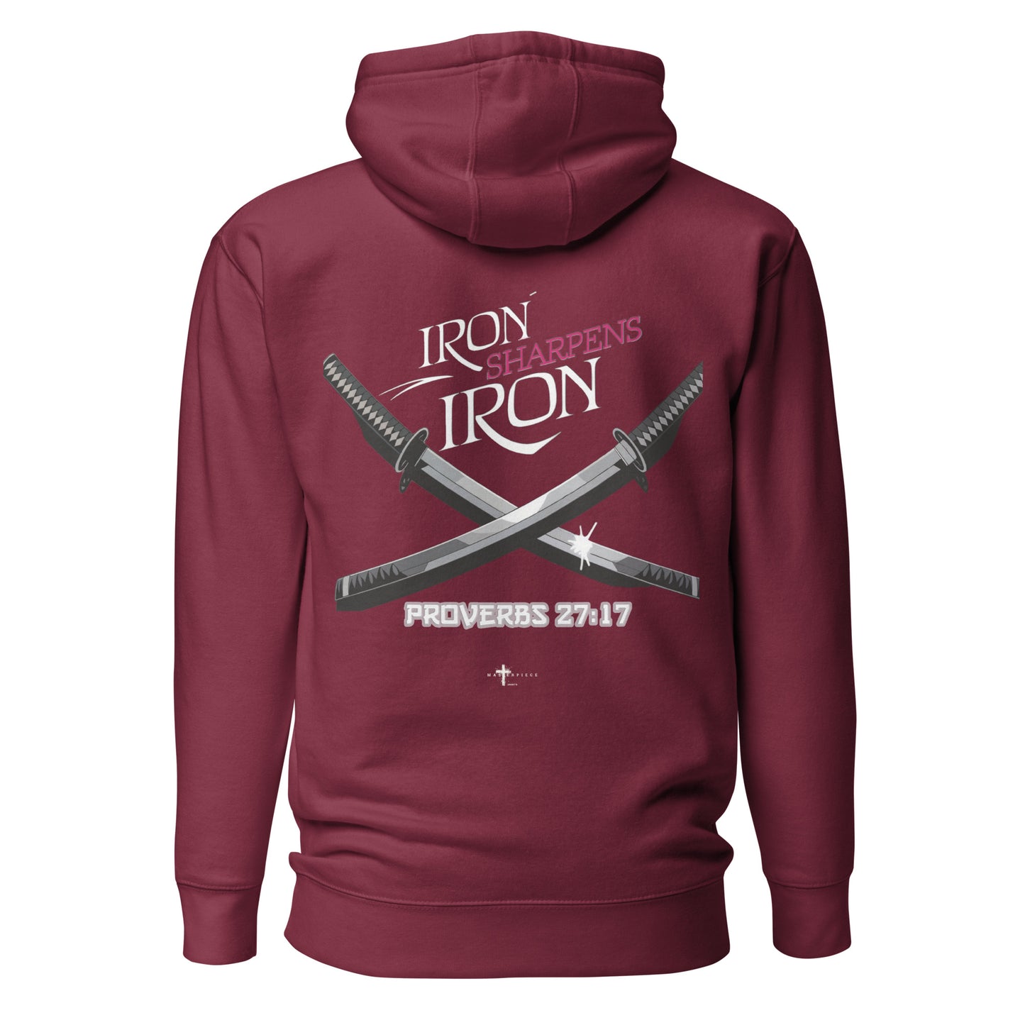 Iron Sharpens Iron Premium Hoodie Christian Bible Verse Premium Hoodie