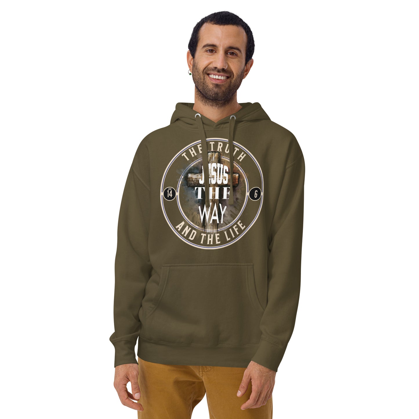 Jesus The Way The Truth Premium Hoodie Christian Bible Verse Premium Hoodie