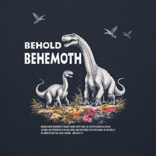 Behold Behemoth Premium Hoodie Christian Bible Verse Premium Hoodie