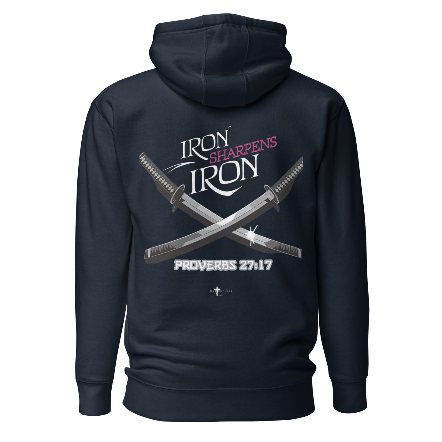 Iron Sharpens Iron Premium Hoodie Christian Bible Verse Premium Hoodie