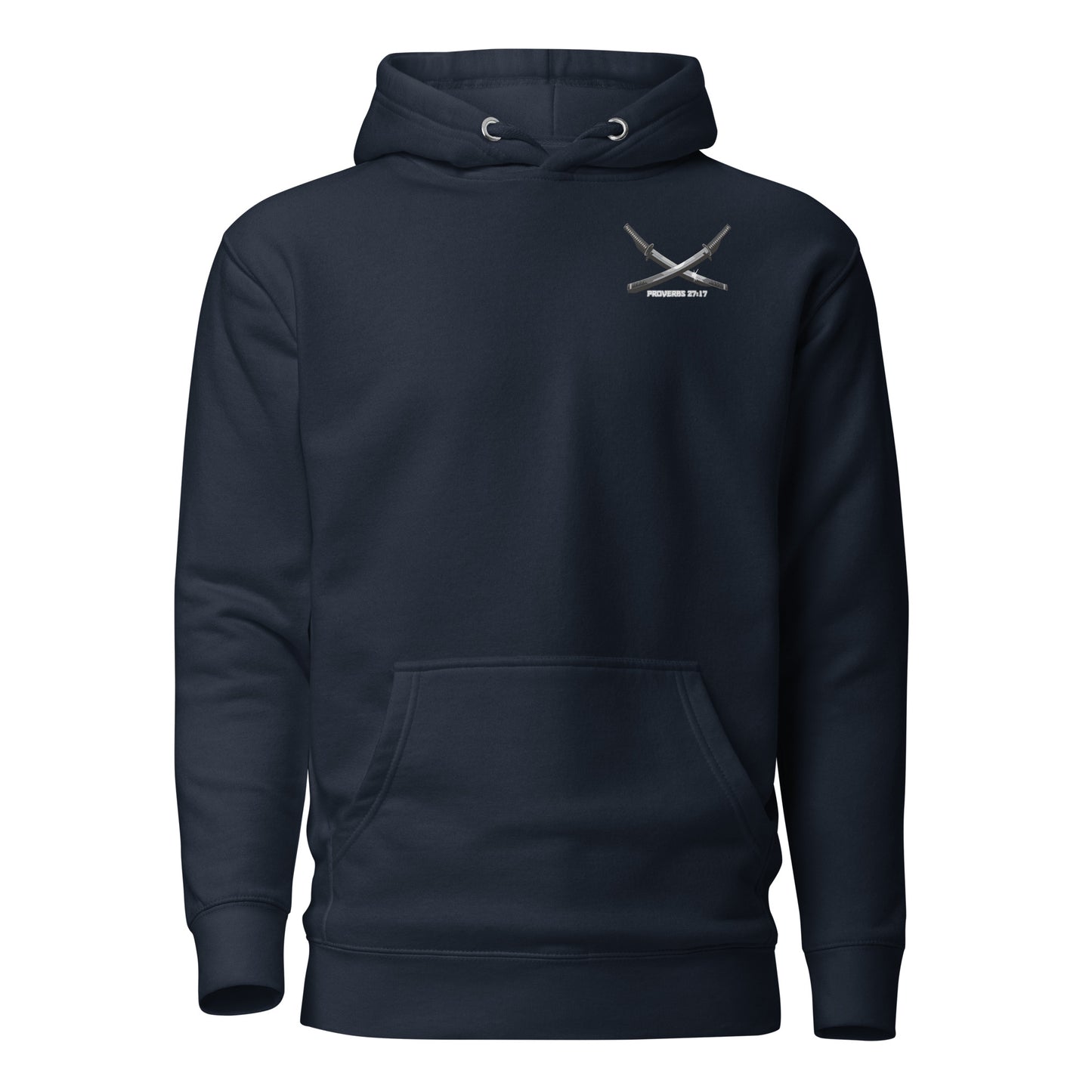 Iron Sharpens Iron Premium Hoodie Christian Bible Verse Premium Hoodie