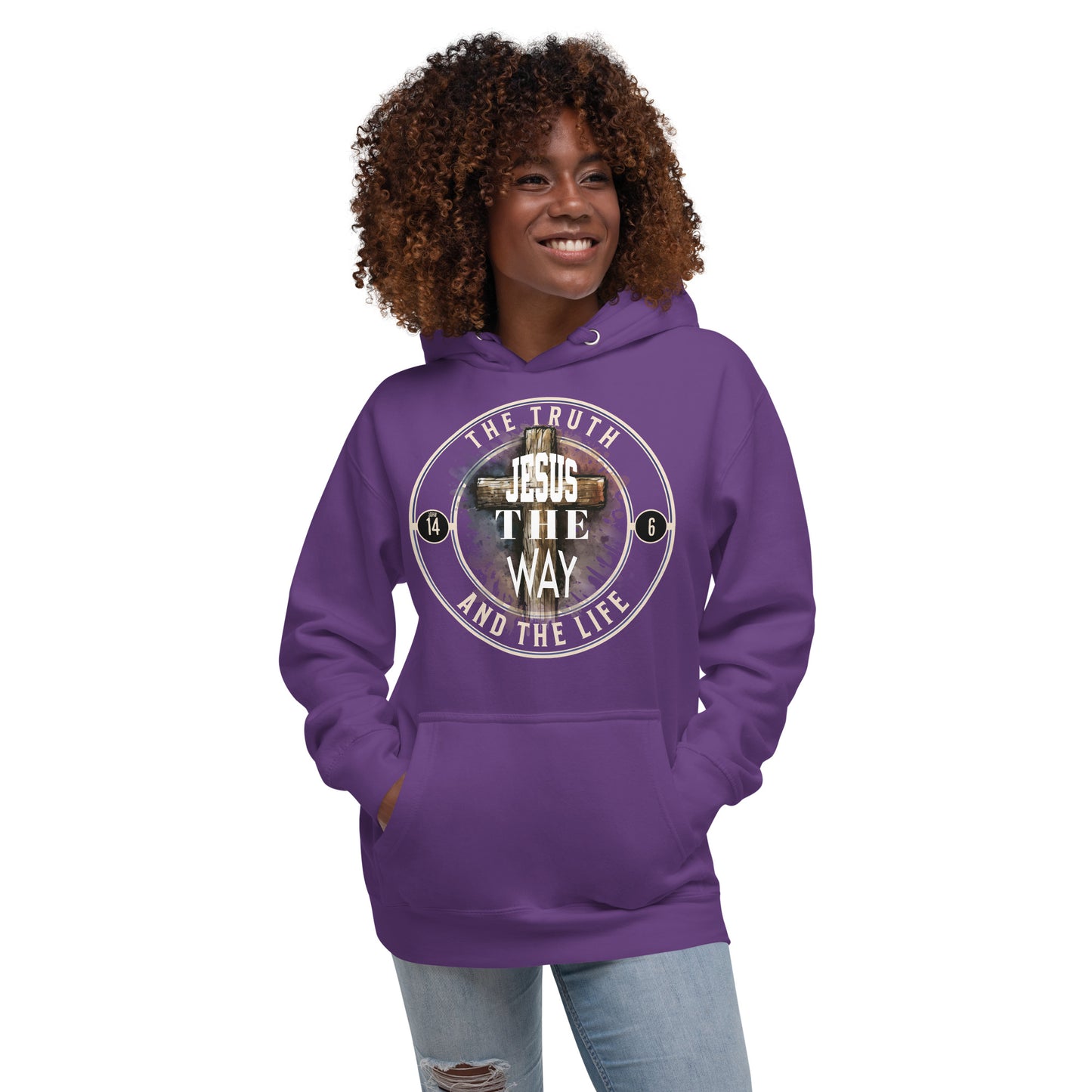 Jesus The Way The Truth Premium Hoodie Christian Bible Verse Premium Hoodie