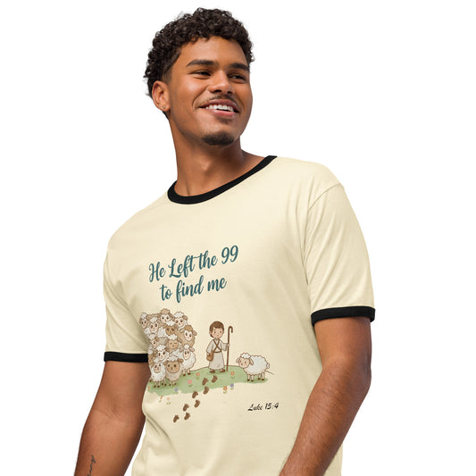 He Left the 99 to Find Me Christian T-shirt Luke 15:4