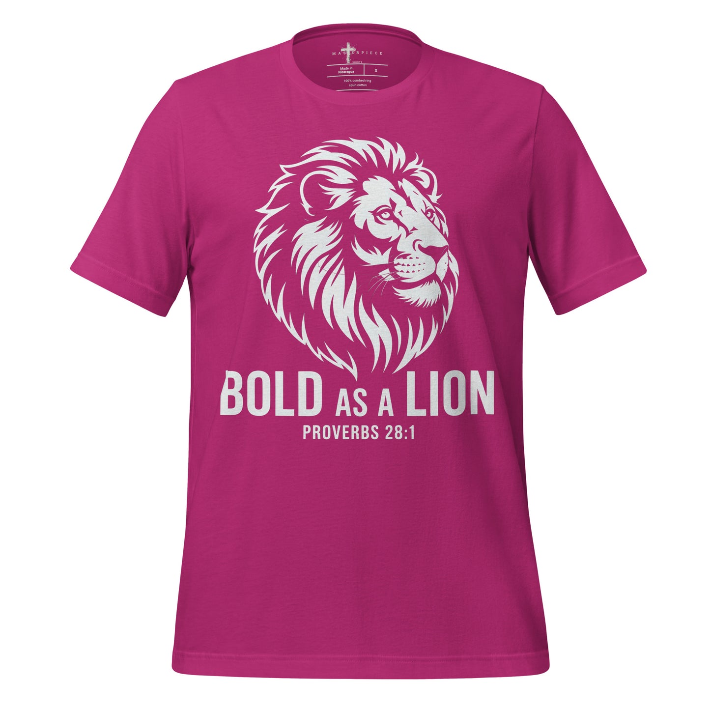 Bold as a Lion Christian Bible Verse T-Shirt