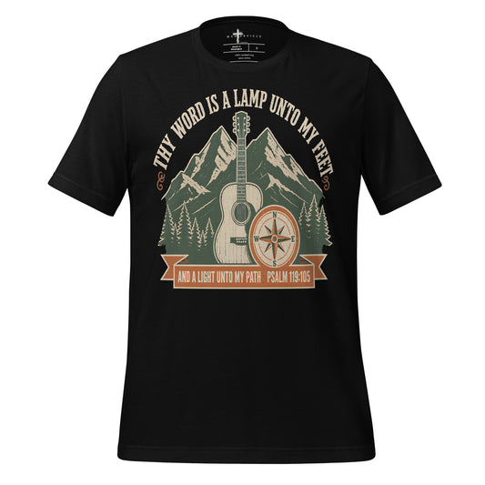 Thy Word is a Lamp unto my feet Guitar - Black - MasterPiece Shirts