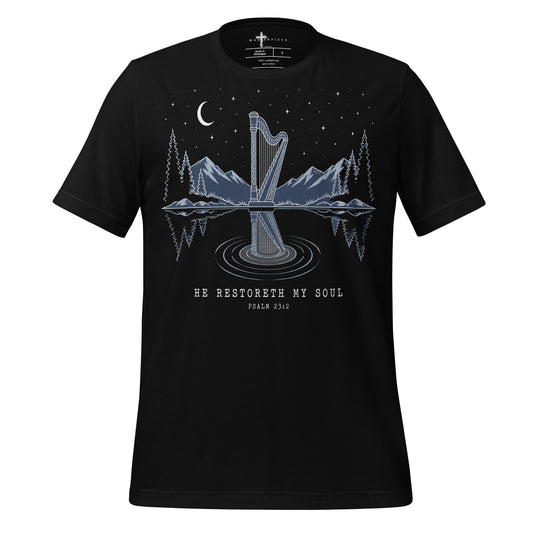 He Restoreth My Soul Harp - Black - MasterPiece Shirts