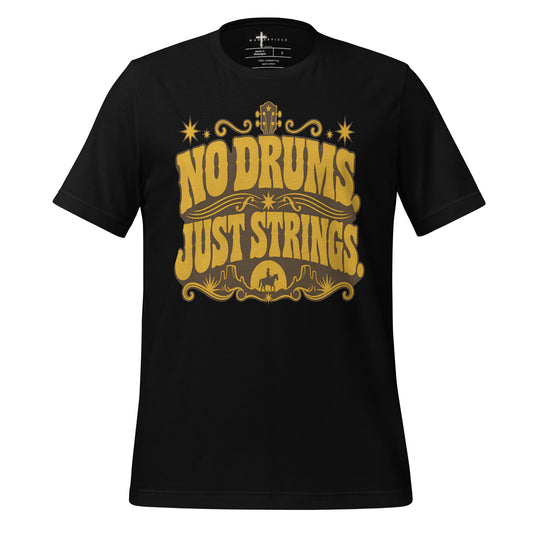 No Drums Just Strings - Black - MasterPiece Shirts