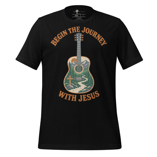 Begin with Jesus Guitar - Black - MasterPiece Shirts