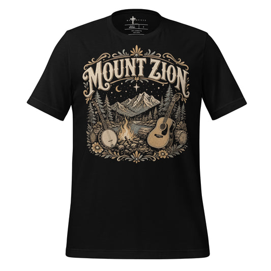 Mount Zion Guitar Banjo - Black - MasterPiece Shirts