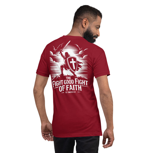 Fight The Good Fight Christian Bible Verse T-Shirt