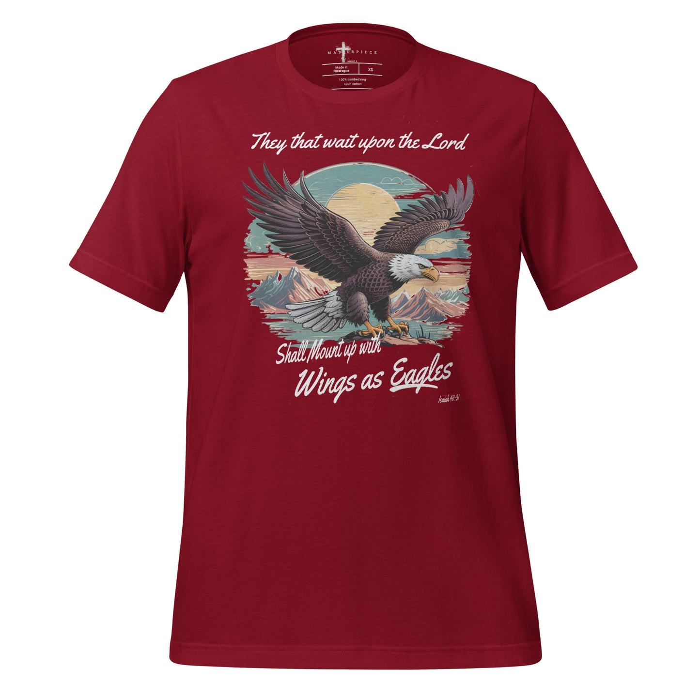 Mount up with Wings of Eagles Christian Bible Verse T-Shirt