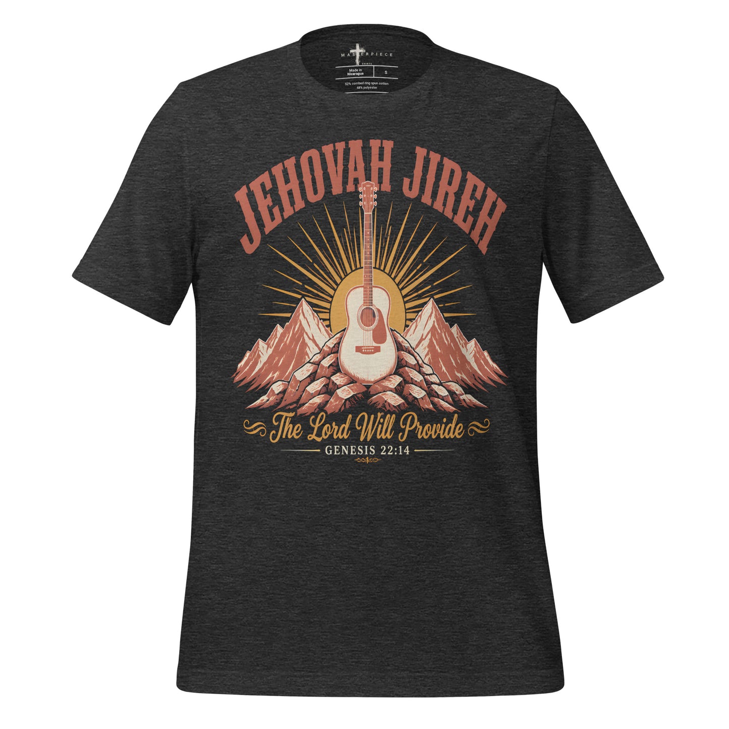 Jehovah Jireh Guiitar - Grey - MasterPiece Shirts