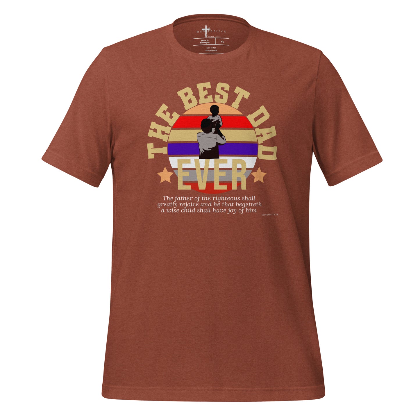 Best Dad Ever Christian Bible Verse T-Shirt