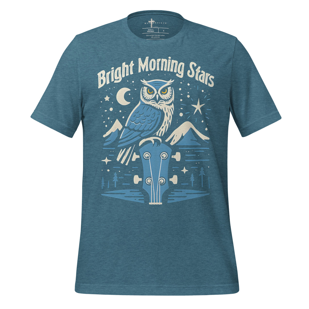Bright Morning Stars Owl - Teal - MasterPiece Shirts