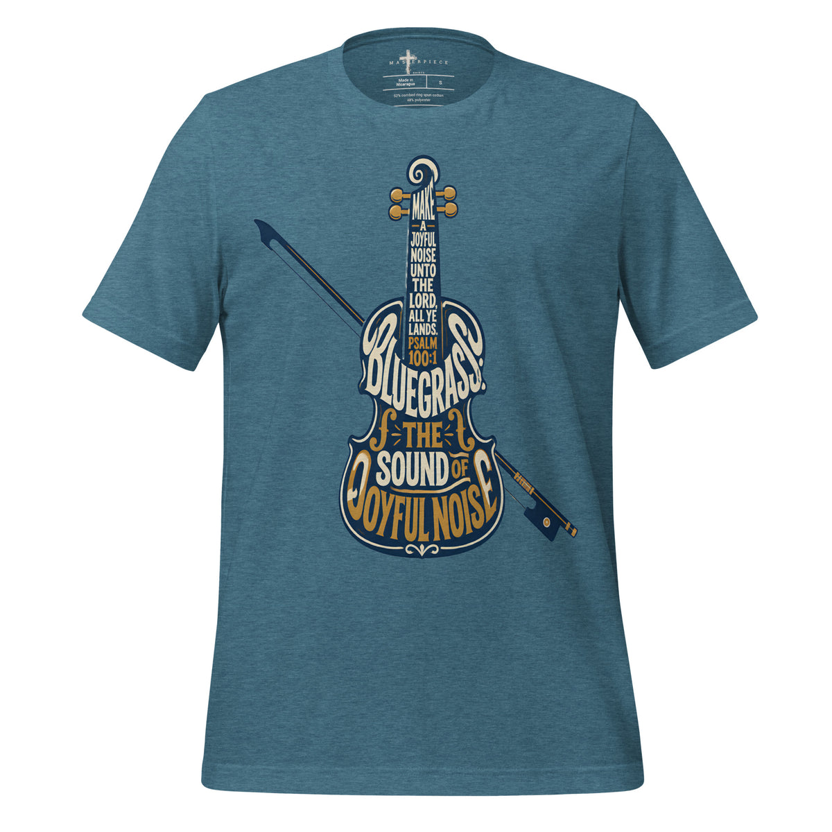 Joyful Noise Bluegrass - Teal - MasterPiece Shirts