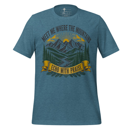 Meet Me in Mountains - Teal - MasterPiece Shirts