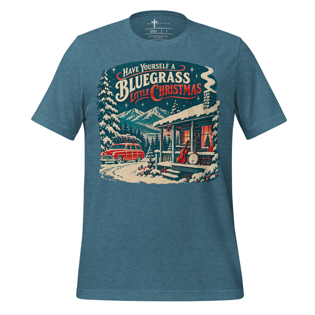 Bluegrass Christmas - Teal - MasterPiece Shirts