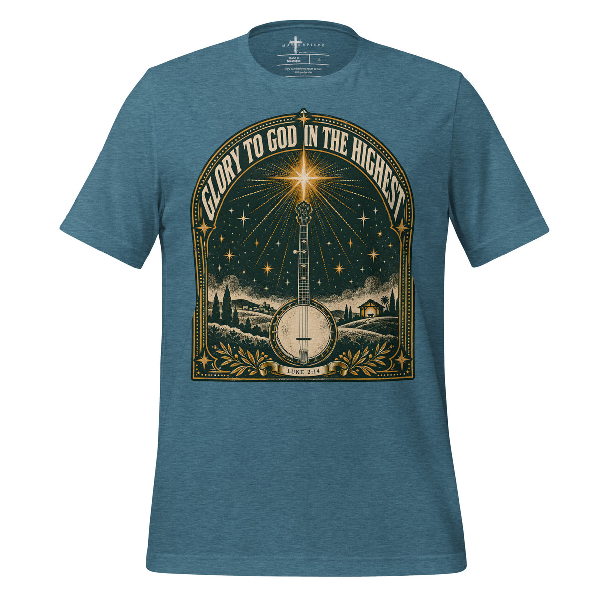 Glord to God Banjo - Teal - MasterPiece Shirts