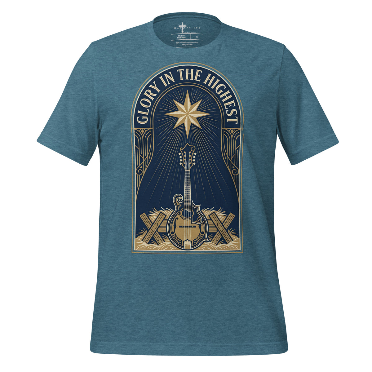 Glory in the Highest Mandolin - Teal - MasterPiece Shirts
