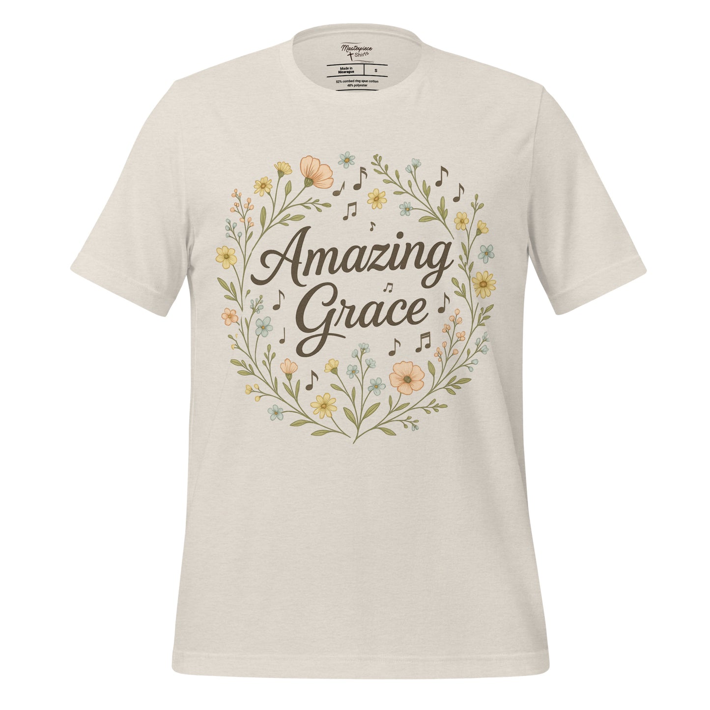 Amazing Grace Christian Hymn T-Shirt dust