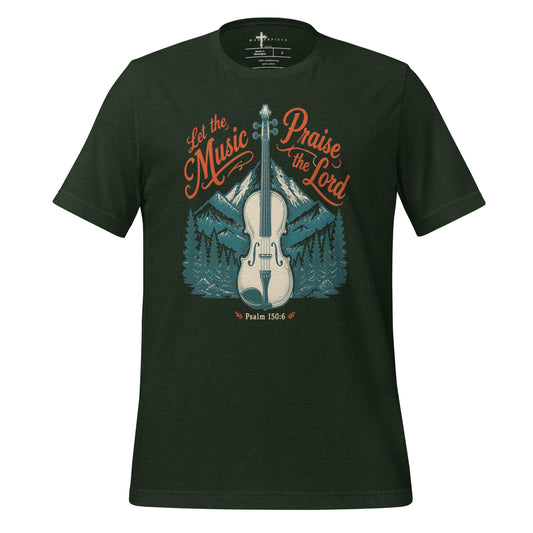 Let the Music Praise the Lord Violin - MasterPiece Shirts
