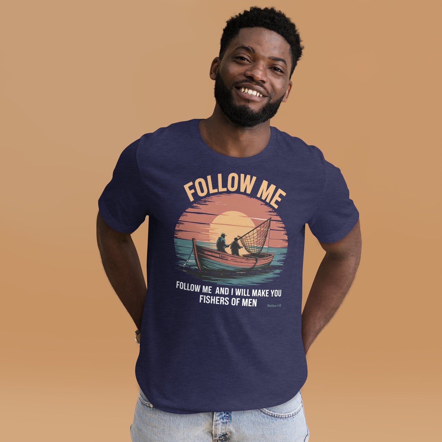Follow Me Christian Bible Verse T-Shirt