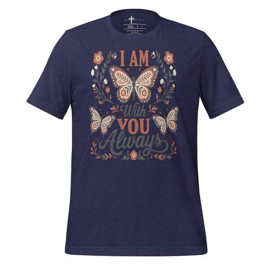 I am with you always Butterfly - Navy - MasterPiece Shirts