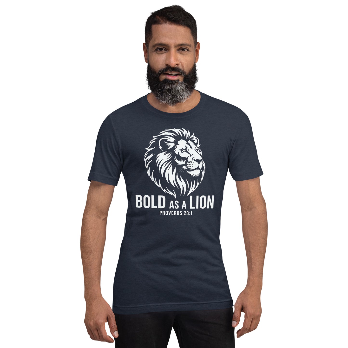 Bold as a Lion Christian Bible Verse T-Shirt
