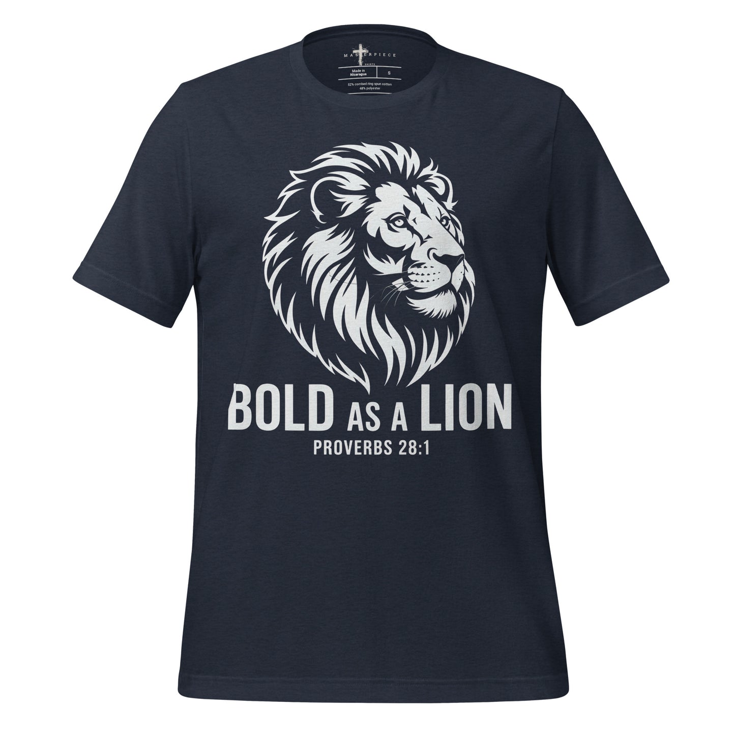 Bold as a Lion Christian Bible Verse T-Shirt