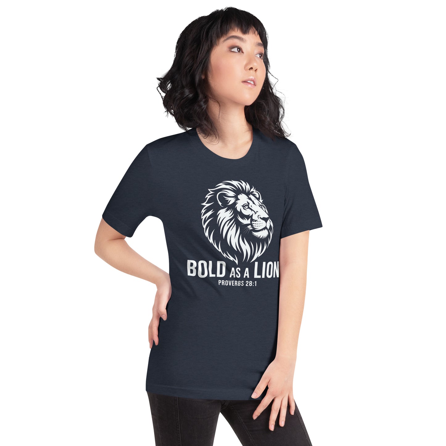 Bold as a Lion Christian Bible Verse T-Shirt